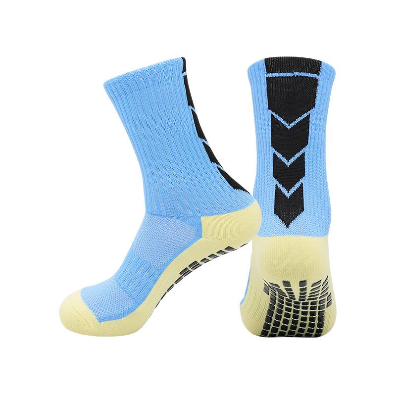 Temu Abriebfeste Socken mit Handtuchsohle Rutschfest für Laufen Sport Dämpfung Schweißabsorbierend Atmungsaktiv Dosiert Rutschfeste Fußballsocken