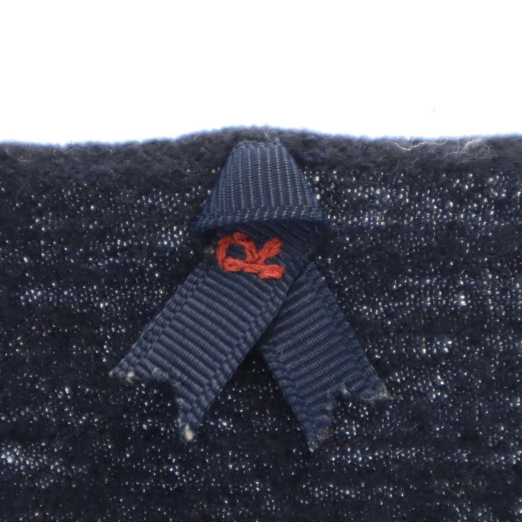 45R 45rpm wool Long sleeve cardigan 2 Navy Women Used