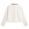 Li-Ning Plain Button-Down Loose Long Sleeve Shirt Women Shirts Off-White ASHV236-1