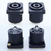 4 Pin Speakon Panel Mount Board Female Jack Socket Connector XLR Audio Cable Wire Adapter Nut Loudspeaker Amplifier ConverterGood Product