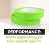Painters Tape Green Painter Tape Paint Tape for Edges Trim Ceilings Masking Tape for DIY Paint Projects Residue-Free Tape