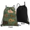 Ball Python Morphs Pattern Moss Green Backpacks Multi-function Drawstring Bags Shoes Bag Book Bags for Travel School