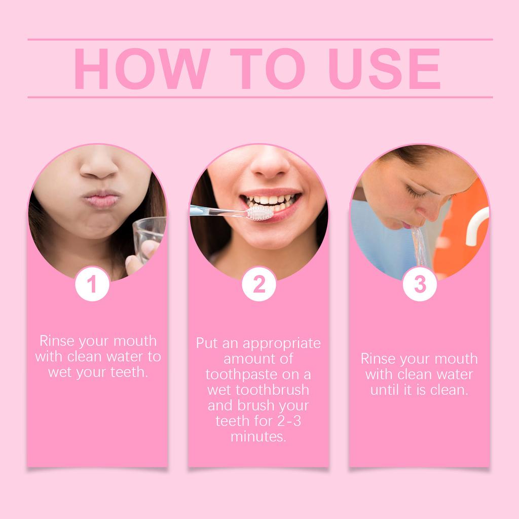 Whitening Toothpaste, Safe For Gums, Reduces Stains And Tartar, Freshens Breath, Reduces Cavities, Inhibits And Cleans Teeth.