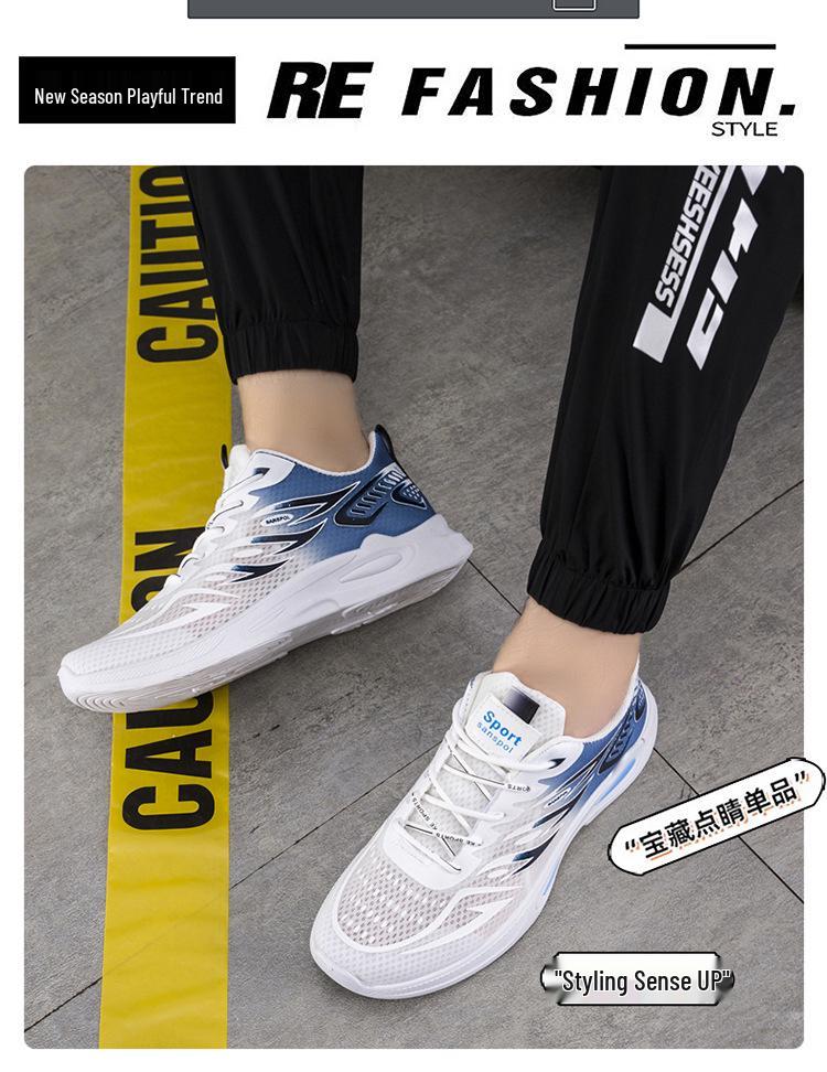 Men's Summer 2025 Mesh Breathable Casual Running Shoes - Soft, Versatile, and Comfortable.