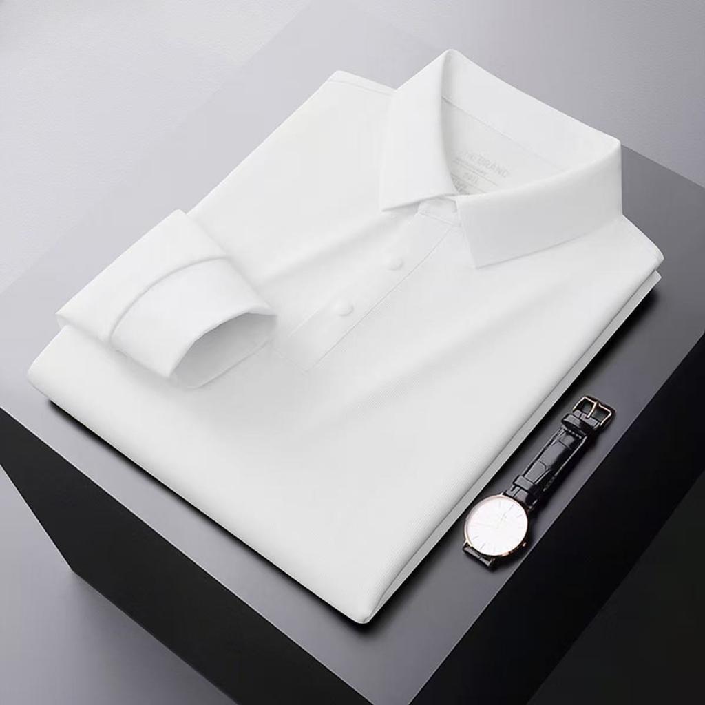 TrendHub Men's Autumn Winter Half-zip Seamless T-shirt  Men's Solid Color All-match