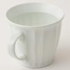 Saikai Pottery Hasami Ware White Porcelain Bamboo Forest Carving Mug 73423
