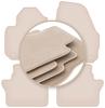 PREMIUM Beige Floor Mats For: Volvo S60 II Long / Long 2010-2018