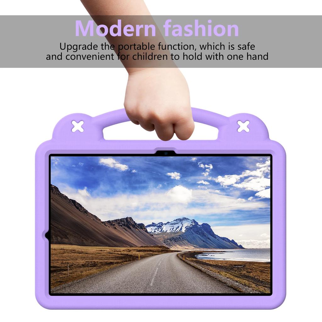 Kids EVA Bear Stand Case For Samsung Galaxy Tab S9 FE 11 S8 11 Funda Tab S9 FE Plus 12.4 S7 FE S8 Plus Shockproof Tablet Cover