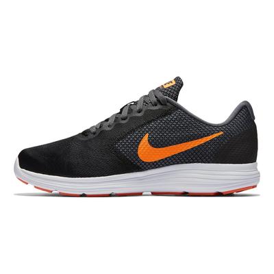 Revolution 3 Comfortable Sports Mesh Breathable Sweat-Absorbing Low-Top Running Shoes Men Sneaker Dark-Gray Orange 819300-003