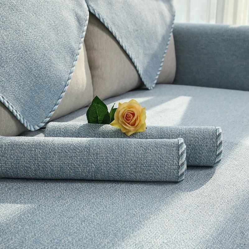 

Французский Чехол для Дивана Ткань Нескользящий Четыре Сезона Универсальный Комбинационный Набор Чехол Три Сиденья Один Диванная Подушка Императорской Наложницы Толстый Простой Современный 70*70