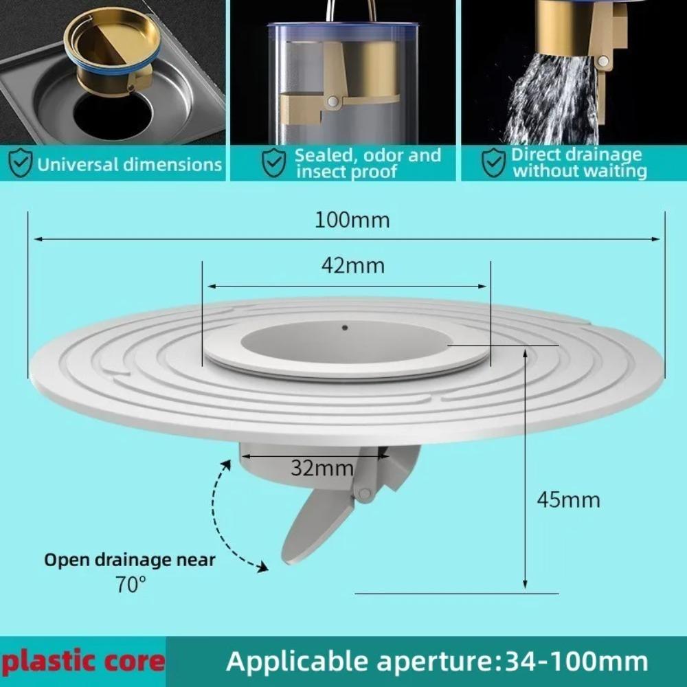 1PC Brass Floor Drain Core Fast Drainage Odor Insect Proof Bathroom Sink Shower Strainer Backflow Preventer Floor Drain Baño