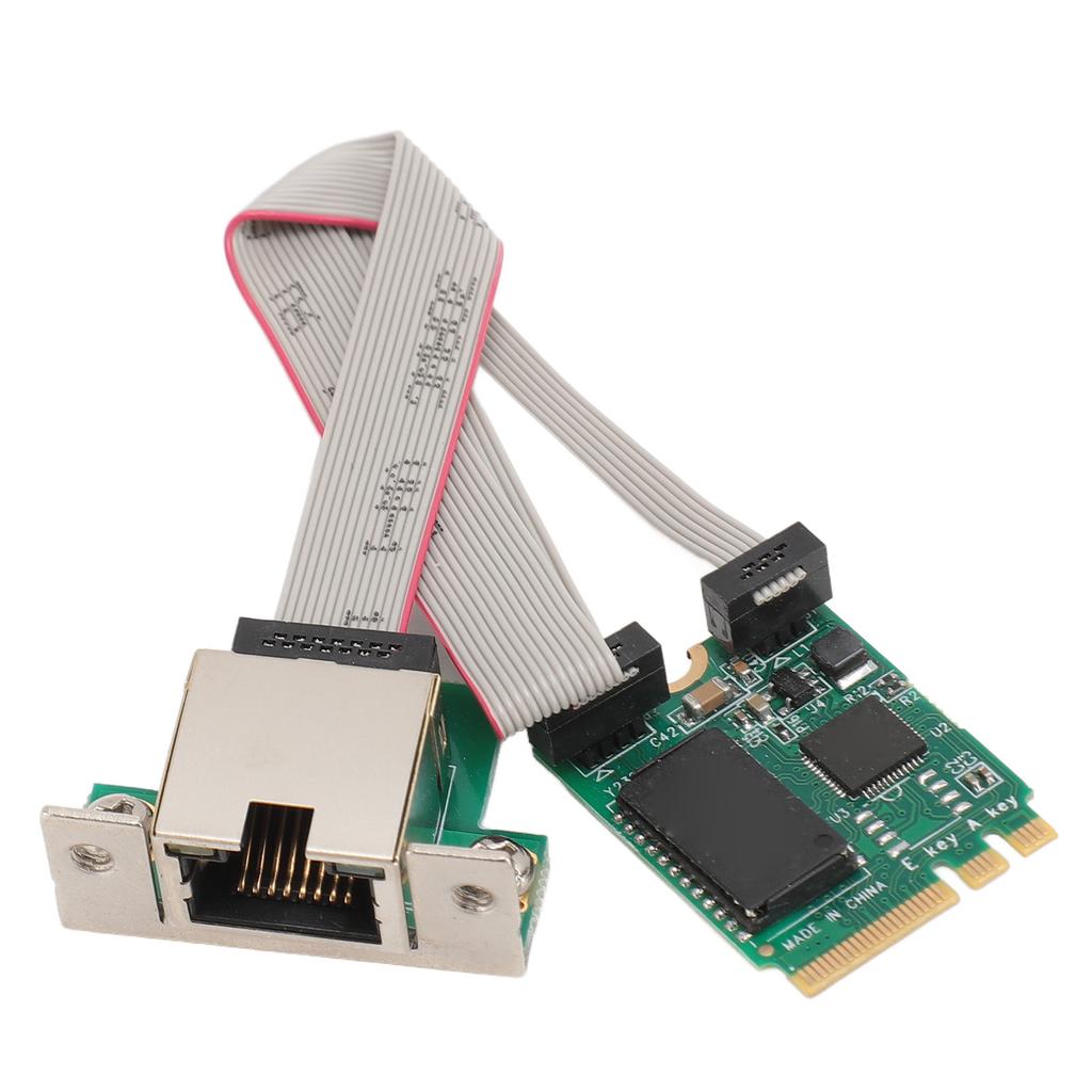 M.2 Network Card 2.5G 1000 100Mbps Ethernet Adapter RJ45 Port Gigabit Network Card for Desktop Server Workstation