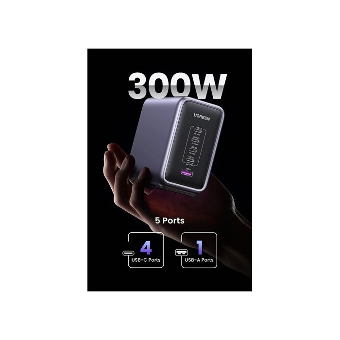 Univerzální nabíječka mobilních zařízení - UGREEN - 90903B - Černá - Rychlé nabíjení - 100-240V