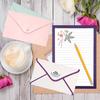 Stationary Paper and Envelopes Set, 36 PCS Lined Stationary Writing Paper with 18 PCS Matching Envelopes, Fresh Floral Style Letter Writing Paper for
