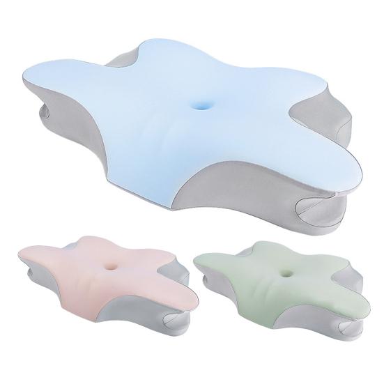 Memory Foam-Kissen, langsame Rückfederung, elastisches Nackenschmerzlinderungskissen, Kühltechnologie, Schlafkissen, hochdichte Unterstützung, atmungsaktiv, waschbar, Seiten- und Rückseite