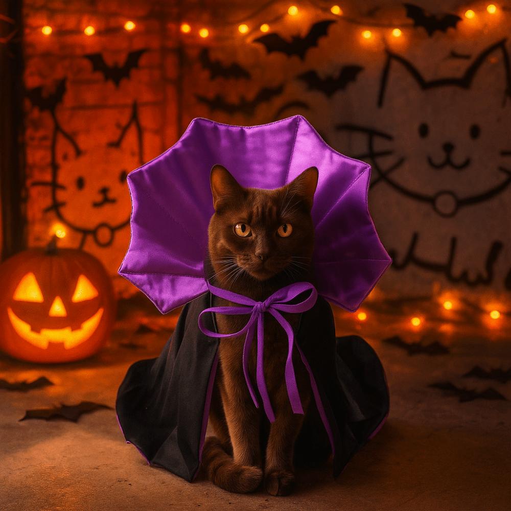 Comfortable Halloween Pet Costume Adjustable Dogs Knight Cape Cat Cosplay Cloak  All Saints' Day