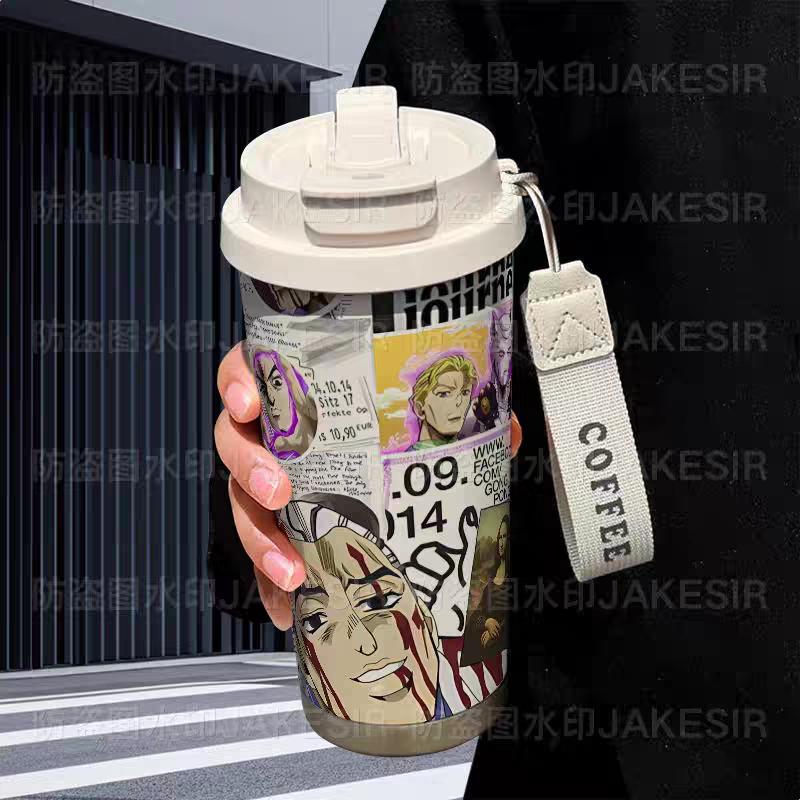 Stranger Things Insulated Tumbler - Stainless Steel Dual Lid Sippy Cup for Coffee & Cold Drinks