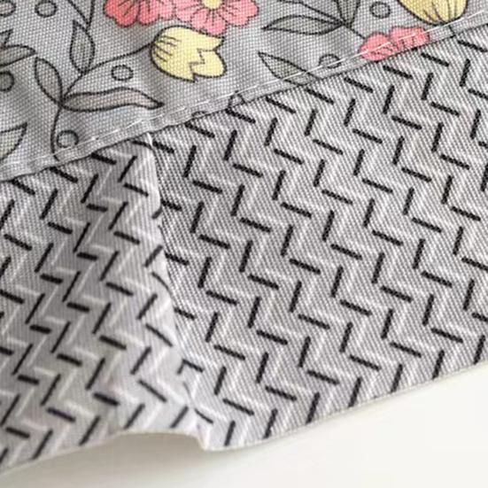 Atmungsaktive Halbschürze mit Taschen Wasserabweisende Küchen-Taillenschürze zum Kochen, Gärtnern, als Kellnerin, Blumenmuster, Verstellbar, Back-, Catering-Schürze