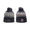 New Rugby Team Hat Autumn And Winter Men'S And Women'S Warm Wool Hat Knitted Embroidery Hat With Ball Knitted Alphabet Hat