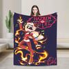 Hazbins Hotels Coperta Peluche Lucifer Biancheria da Letto in Flanella per Studenti Coperte per Arredo Casa Calde Qualità Personalizzata Copriletto Compleanno