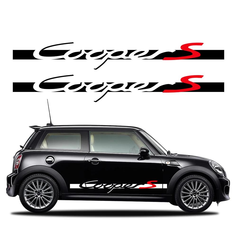 Car Door Side Stickers For MINI Cooper S JCW R55 R56 F55 F56 F57 F60 R60 R61 F54 Vinyl Decor Decal Auto Para Tuning Accessories