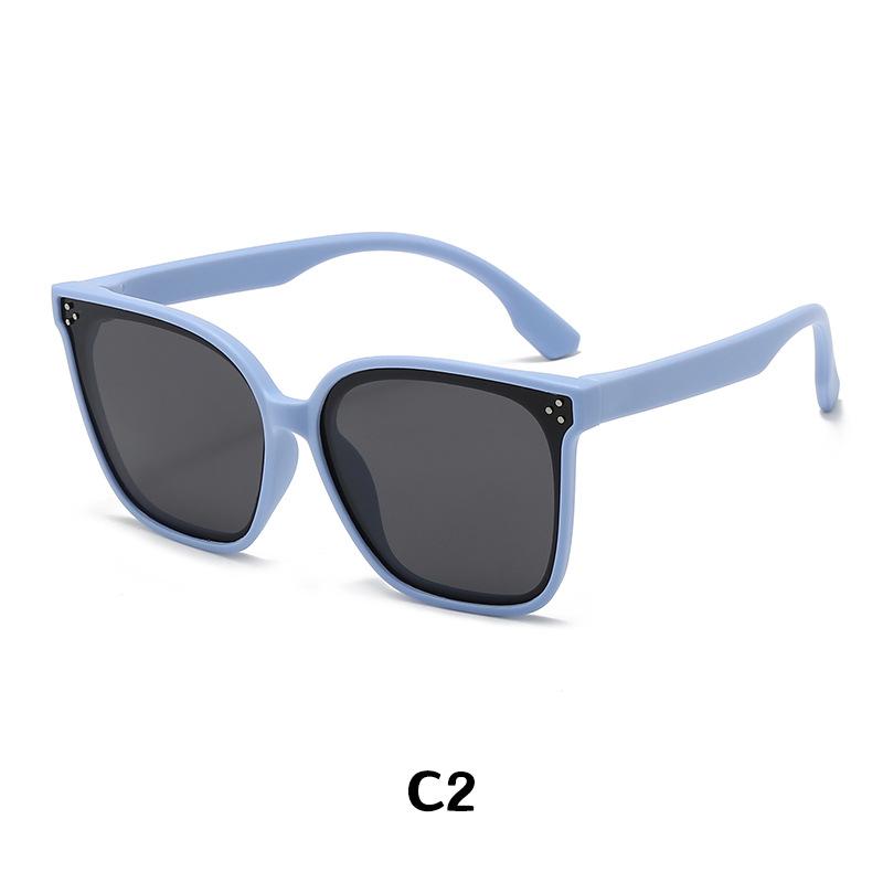 Children's Sunglasses Large Frame Fashionable Sunshade Anti-ultraviolet Silicone Polarized Children's Glasses 23048 23048