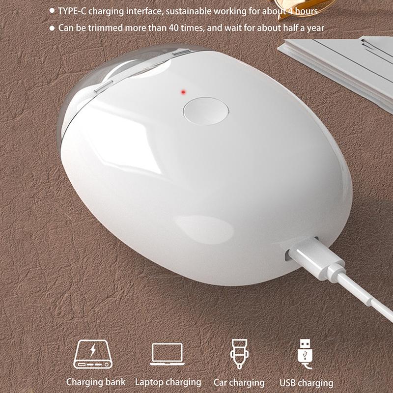 Automatischer Elektrischer Nagelschleifer Mit Nachtlichtfunktion USB C Wiederaufladbar Sicher Für Babys Und Kinder