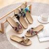 Fashion New Women's Home Indoor Slippers Women Lightweight Linen Shoes Couple Anti slip thick bottom Slippers Comfortable couple Sandals