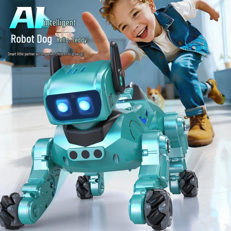 AI Teddy Robot Dog: Interactive Desktop Companion with Three Modes