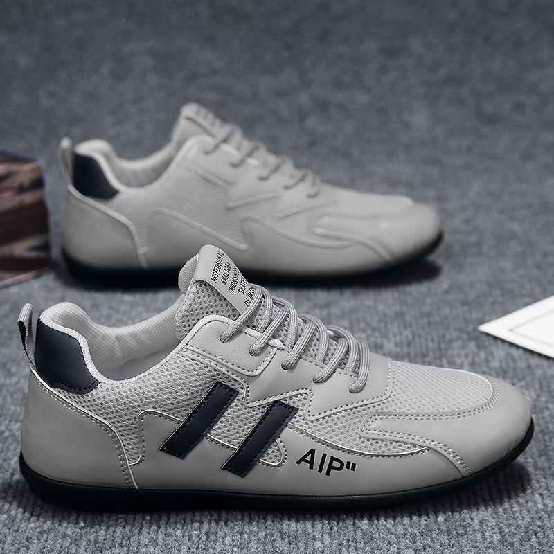 

Популярная мужская дышащая обувь для вождения со скользкой сеткой. Модная мужская универсальная удобная обувь. 44 серый