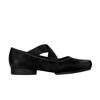 Spot~~ Su Yinyin Same Shoes Pig Nose Square Head Polished Retro Cross Strap Fashion Thick Heel Ballet Shoes Single Shoes