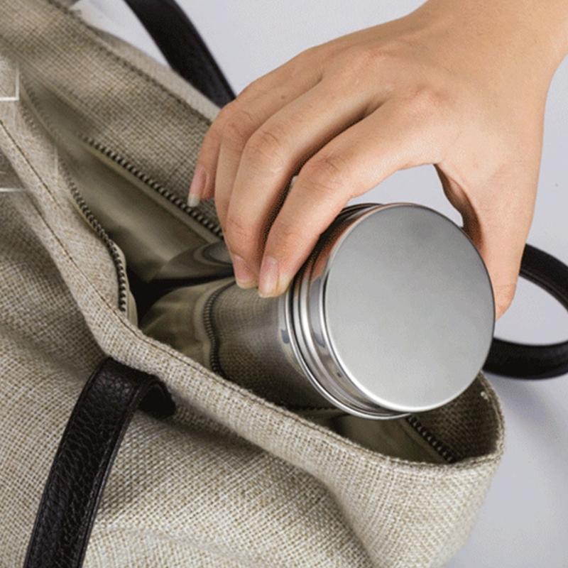 Auslaufsicherer, rostfreier Stahl Vorratsbehälter für Trockenfutter Kompaktes Design für Kaffee, Tee, Snacks, Reise, Outdoor-Gebrauch