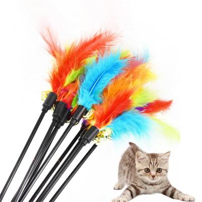 Toys Cat Teaser Interactive Toy Teaser Stick Pet Toy Cat Teasing Stick Bell Toys Cat Toys