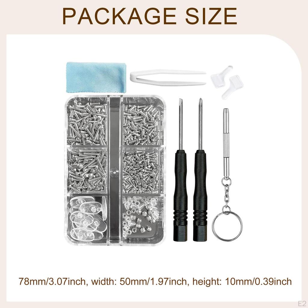 Eyeglass Repair Kit Portable Nose Pads Screws Eye Glasses Repairing Tool