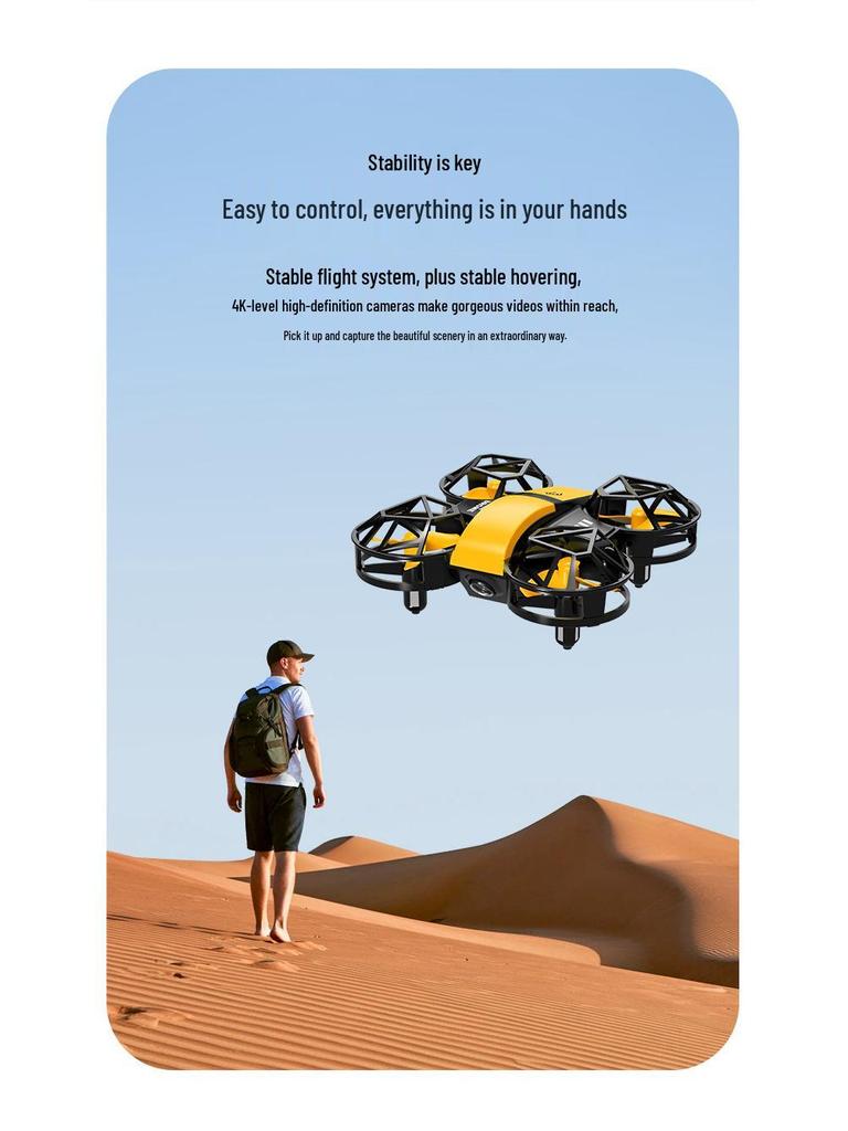 Mini Drone: Entry-Level HD Aerial Photography Remote Control Toy for Kids