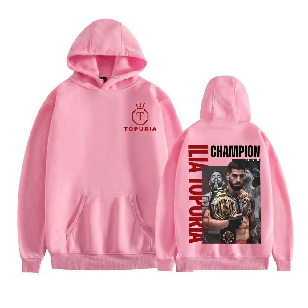 Limited El Matador Ilia Topuria Merch Hoodies Men's Clothing Harajuku Retro Sweatshirt Casual Fleece Oversized Hoodie Streetwear