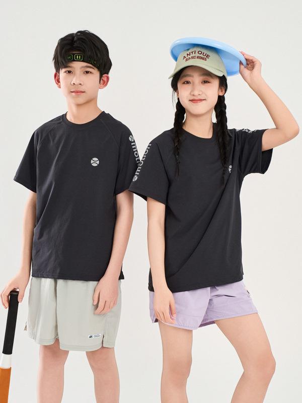 Kinder Kurzarm-T-Shirt Schnelltrocknend - Atmungsaktives, Locker geschnittenes Sommeroberteil für Mädchen und Jungen