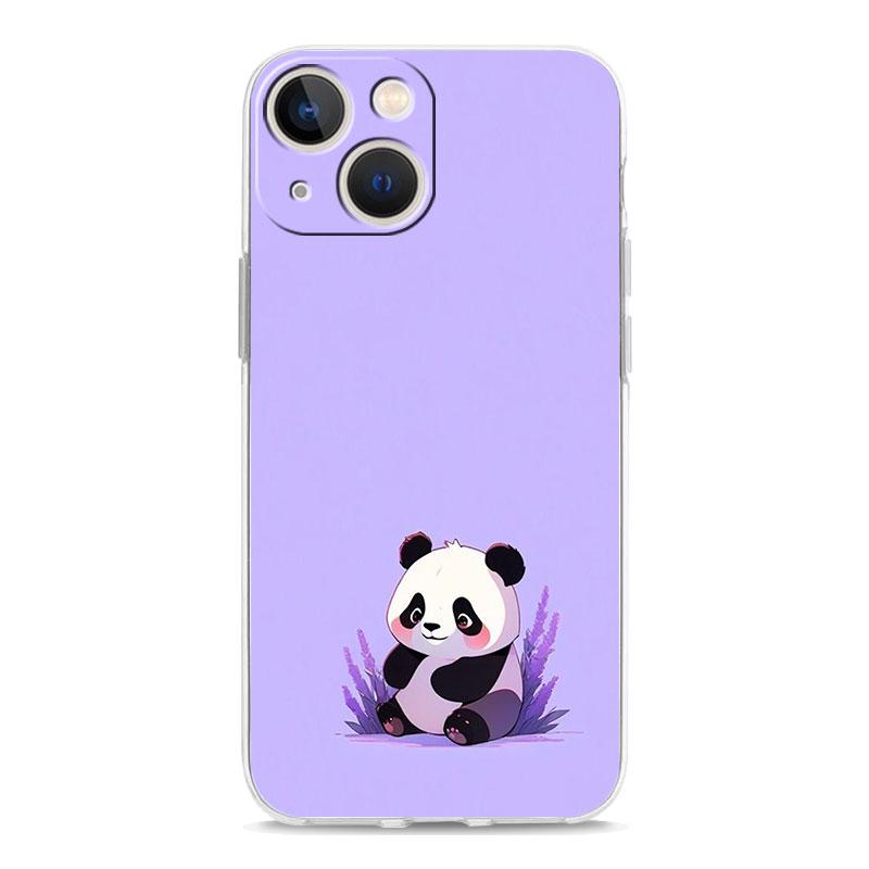 Phone Case For iPhone 17 Cases iPhone Air 16 15 12 13 14 Pro Max 7 8 Plus 16Pro iPhone11 Clear Soft Cover Cartoon Panda