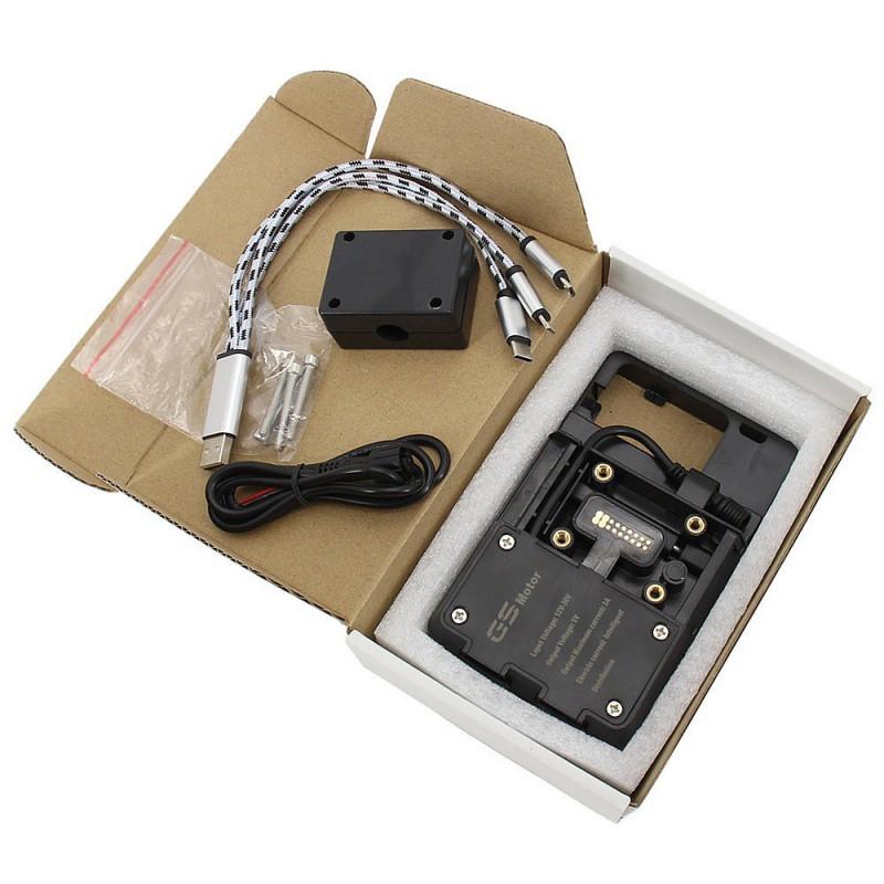 Universal Motorcycle Phone Mount With Wireless Charging BMW R1300GS R1200GS GPS Navigation Holder ABS Material