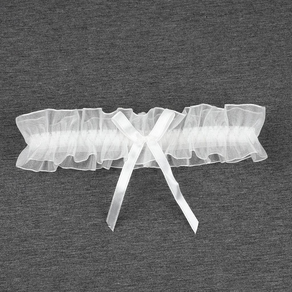 Women Bow Leg Ring Sexy Lingerie Lace Garter Belt Bowknot Leg Loop Wedding Garters Bridal Cosplay Fashion Stocking Thigh Ring