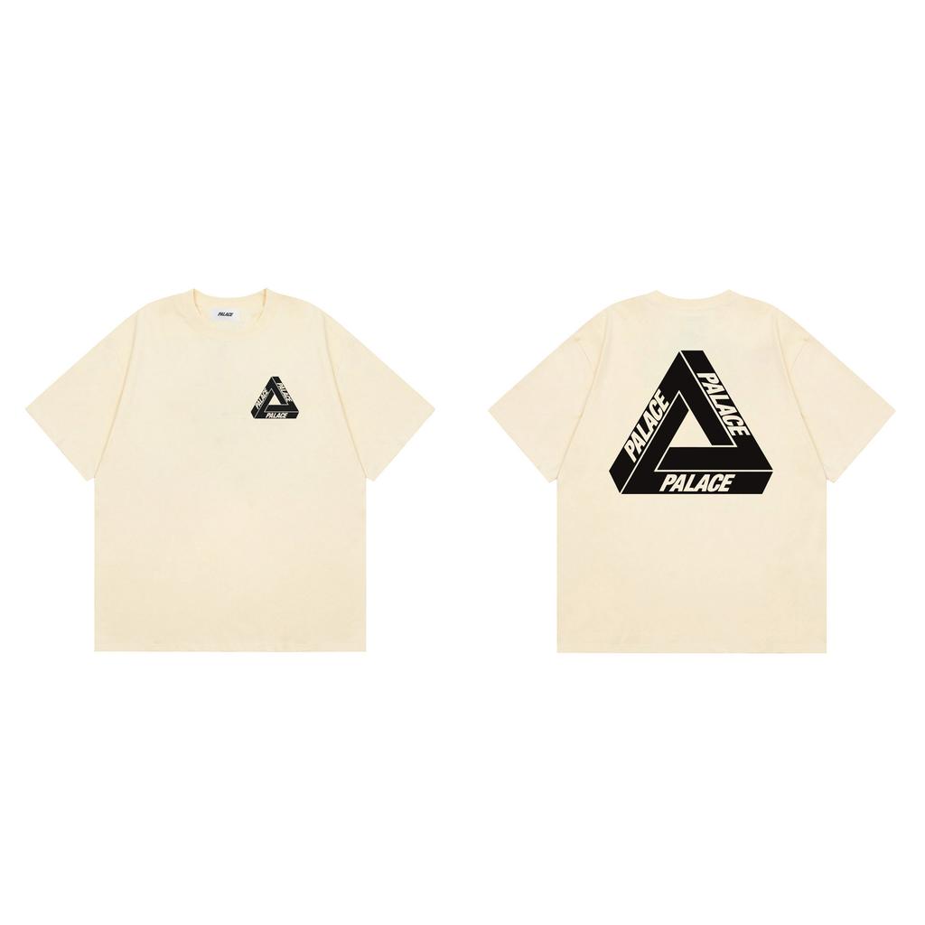 Trendy Brand PALACE Classic Big Triangle LOGO Printing Wang Yibo Same Loose Men's and Women's Summer Short-sleeved T-shirt T