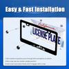 Waves License Plate Frame Ocean Wave Mounta License Plate Stainless Steel Parts Funny License Plate Decorative With Screws Size 12.3" X 6.3"