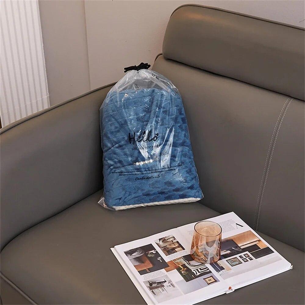 Thickened Blanket Soft Bedspread Shawl Blankets Portable Sofa Napping Warm Bedding Throw Blanket Bedroom Decoration Bed Cover