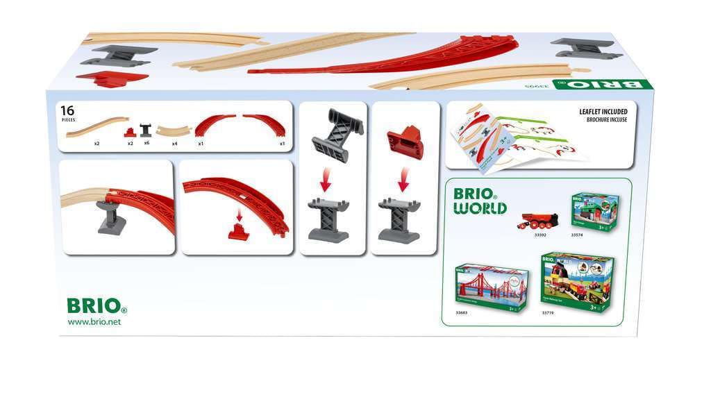 BRIO Kurvenpack 33995, ab 3 Jahren [Spielzeug, Holzspielzeug, Holzschienen-Set, Geschenk (GeburtstagWeihnachten)]