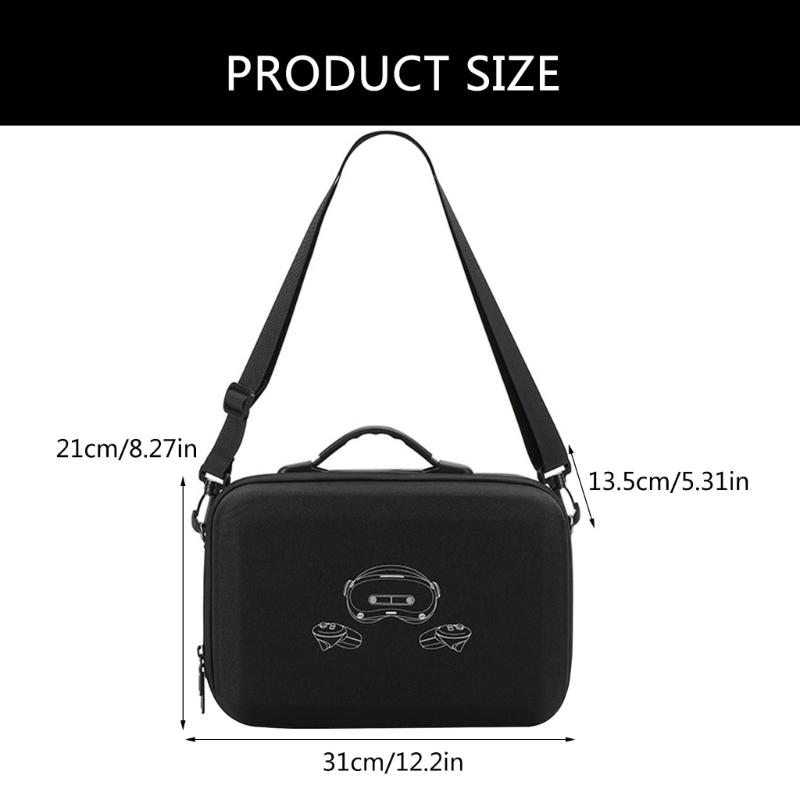 Portable Travel VR Carrying Case for 4 Ultra VR Shockproof EVA Storage Bag with Convenient Handle