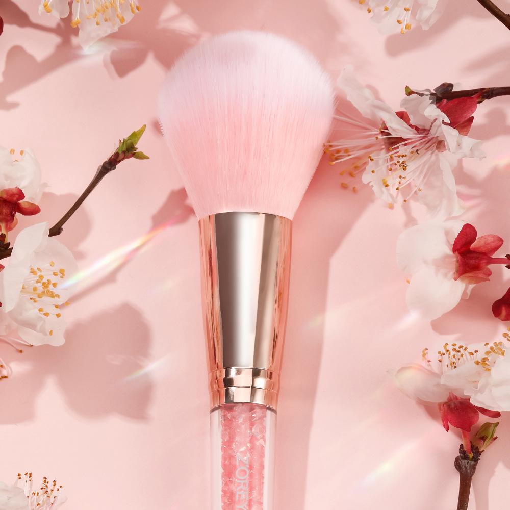 Set de pensule pentru fard de ochi pentru fard de obraz Inner Drill Crystal Pink Pensie de machiaj Punga de depozitare Pensula pentru fond de ten Instrumente de machiaj