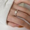 Retro Heavy Industry S plain ring, non-fading opening adjustable index finger ring