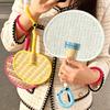 Hand-woven Children's Summer Cute and Creative Banana Fan, Hand-held Fan Hanging Piece Made of Bamboo Weaving, Bamboo Parasol