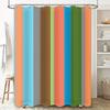 Brightly Colored Shower Curtain for Bathroom Decor Vivid Multicolor Waterproof Fabric Rod Pocket Hooks Set