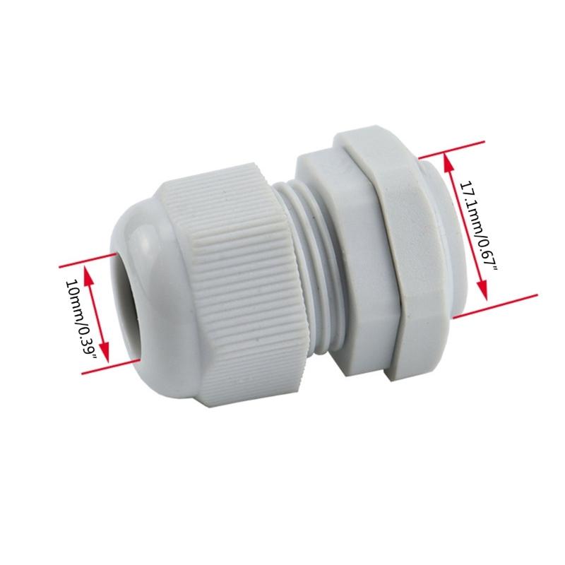 38 Pcs Outdoor Cable Gland Joints Waterproof Cable Connector Plastic  Cable Grommets NPT Type Cable Fitting Easy Install